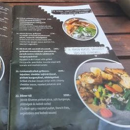 Régi Vigadó Debrecen - Étlap/itallap