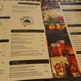 Régi Vigadó Debrecen - Étlap/itallap