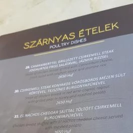 Zoe Restaurant & Lounge Debrecen - Étlap/itallap