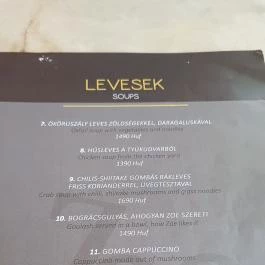 Zoe Restaurant & Lounge Debrecen - Étlap/itallap