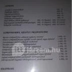 Zöldfa Vendéglő Debrecen - Étlap/itallap