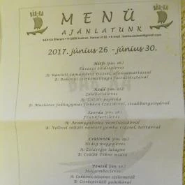 Bár-Ka Étterem, Szolnok - Étlap/itallap