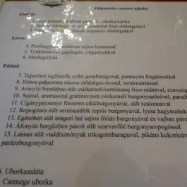 Forgách Kastély Mándok - Vendéglátás