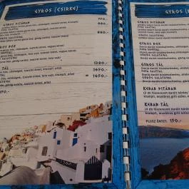 Hellasz Taverna Görög Finomságok Szolnok - Étlap/itallap