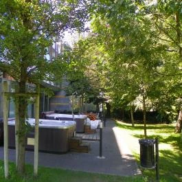 Abacus Business & Wellness Hotel, Herceghalom - Medence/kert