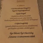 Reneszánsz Étterem Visegrád - Étlap/itallap