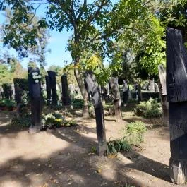 Szatmárcsekei csónakos fejfás református temető Szatmárcseke - Külső kép