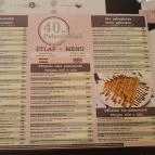 40-es Palacsintázó és Ételbár Debrecen - Étlap/itallap
