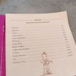 Kastély Kávézó, Gyula - Étlap/itallap