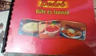Pedró Büfé - Fagyizó Balatonfüred - Étlap/itallap