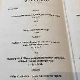 Imola Hotel Platán Eger - Vendéglátás