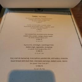 Bistro Sparhelt Balatonfüred - Étlap/itallap