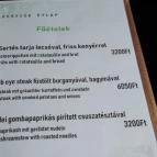 Gerecse Kapuja Tatabánya - Étlap/itallap