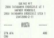 Hafner Vendéglő-Halászcsárda Tatabánya