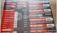 Burger'Z Bar Balatonlelle - Étlap/itallap
