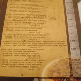 Don Benito Étterem és Pizzéria Balatonlelle - Étlap/itallap