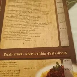 Don Benito Étterem és Pizzéria Balatonlelle - Étlap/itallap