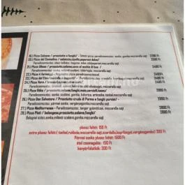 Don Salvatore Tata - Étlap/itallap