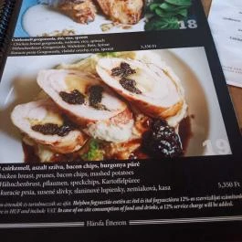 Hársfa Étterem, Mosonmagyaróvár - Étlap/itallap