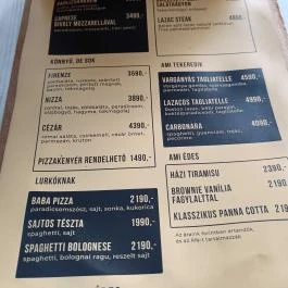 IL Monte Pizzéria, Badacsonytomaj - Étlap/itallap