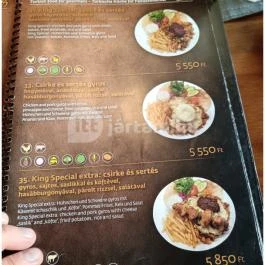 King Shoarma Török Étterem és Kávéház Komárom - Étlap/itallap