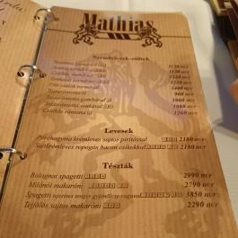 Mathias Pizzeria Söröző Pub Kecskemét - Étlap/itallap