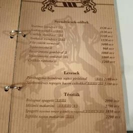Mathias Pizzeria Söröző Pub Kecskemét - Étlap/itallap