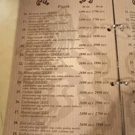 Mathias Pizzeria Söröző Pub Kecskemét - Étlap/itallap