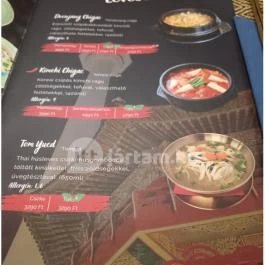 MyThai Ázsiai Étterem & Sushi Bár, Kecskemét - Étlap/itallap