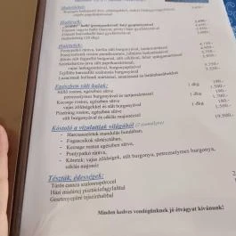 Öreg Tanyacsárda Étterem Lajosmizse - Étlap/itallap