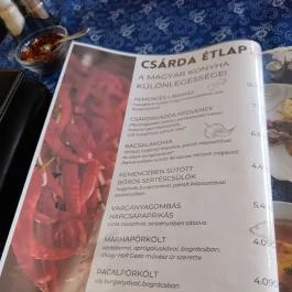 Öreg Tanyacsárda Étterem Lajosmizse - Étlap/itallap