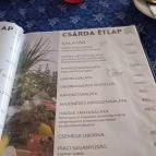 Öreg Tanyacsárda Étterem Lajosmizse - Étlap/itallap