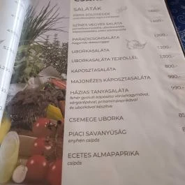 Öreg Tanyacsárda Étterem Lajosmizse - Étlap/itallap
