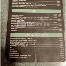 Pizza Pronto Szolnok - Étlap/itallap