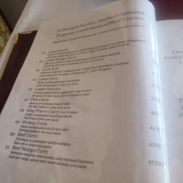 Taj Mahal Indiai Étterem Kecskemét - Étlap/itallap