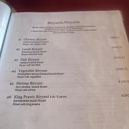 Taj Mahal Indiai Étterem Kecskemét - Étlap/itallap