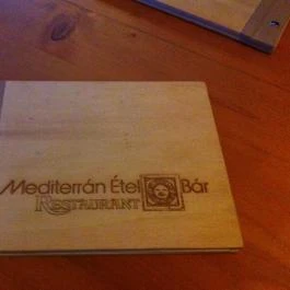 Mediterrán Ételbár, Kehidakustány - Étlap/itallap
