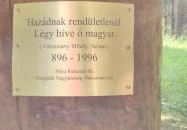 Honfoglalás emlékoszlop Visegrád