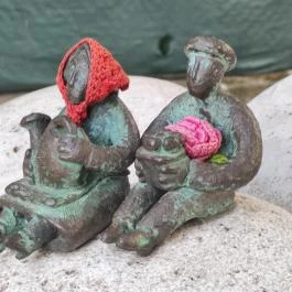 Kolodko: Aranka néni & Béla bácsi miniszobor Budapest - Egyéb