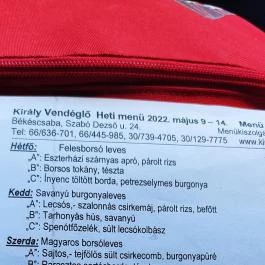 Király Vendéglő, Békéscsaba - Egyéb