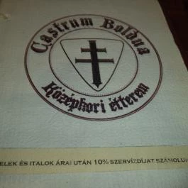 Castrum Boldua középkori étterem Boldogkőváralja - Étlap/itallap