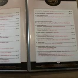 Fortuna Étterem Kiskőrös, Kiskőrös - Étlap/itallap