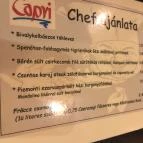 Capri Pizzéria & Fagylaltozó - Újpest Budapest - Étlap/itallap