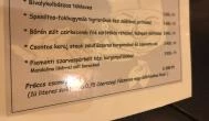 Capri Pizzéria & Fagylaltozó - Újpest Budapest - Étlap/itallap