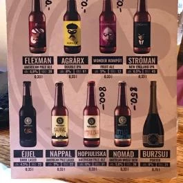 Firpo Burger & Bar Budapest - Étlap/itallap