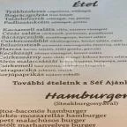 Jégkert - Budai Sörkert Budapest - Étlap/itallap