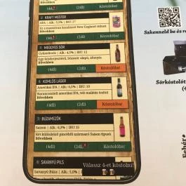 Jégkert - Budai Sörkert Budapest - Étlap/itallap