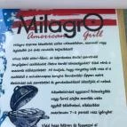 Milagro American Grill Budapest - Étlap/itallap