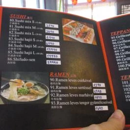 Sakana & Sakura Sushi Bar Budapest - Étlap/itallap