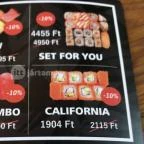 Sushi Master - Arany János utca Budapest - Étlap/itallap